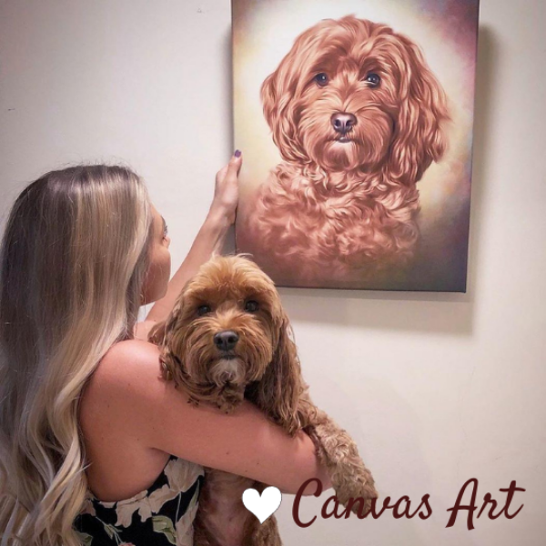 print your paws custom pet canvas personalized pet art cat canvas cat art dog portrait print your paws