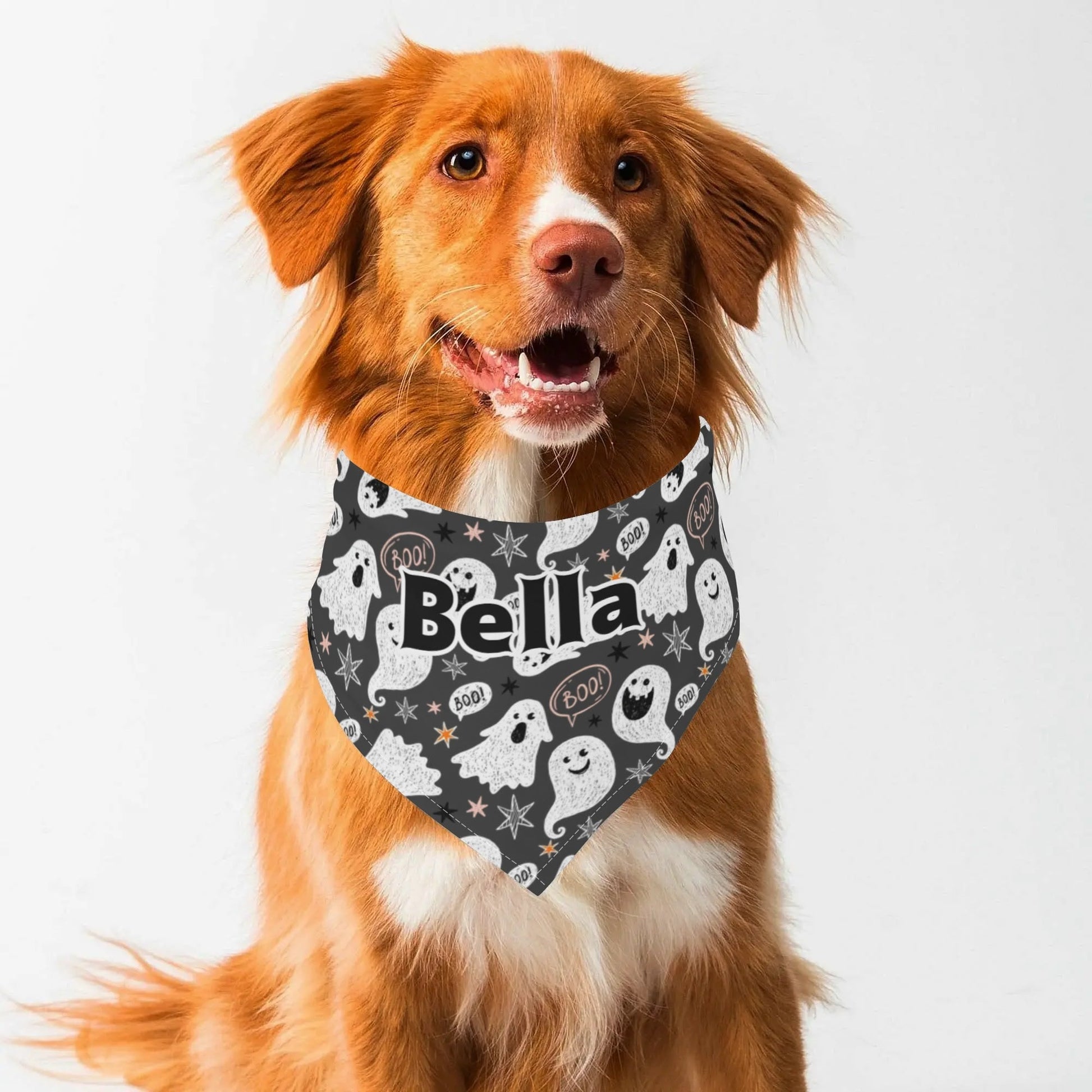 Boo - tifully Spooky Personalized Pet Bandana!" 👻🐾 - Print Your Paws