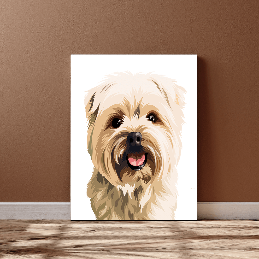 Custom Canvas Pet Art - Sketch - Print Your Paws