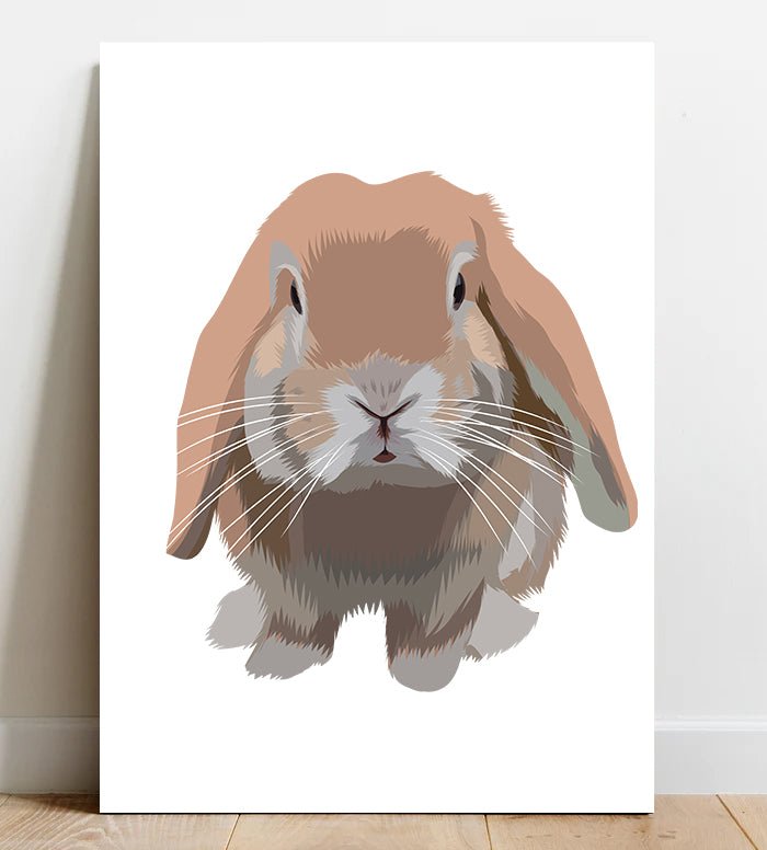 Custom Canvas Pet Art - Sketch - Print Your Paws