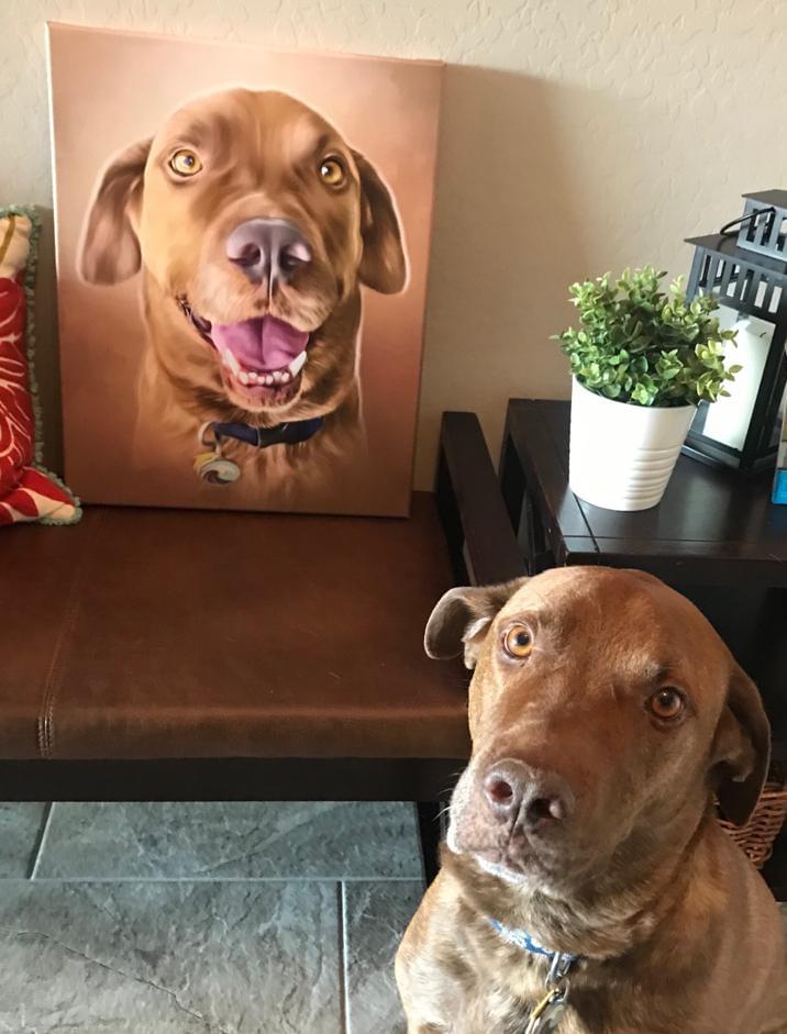 Custom Canvas Pet Art Digital File - Print Your Paws