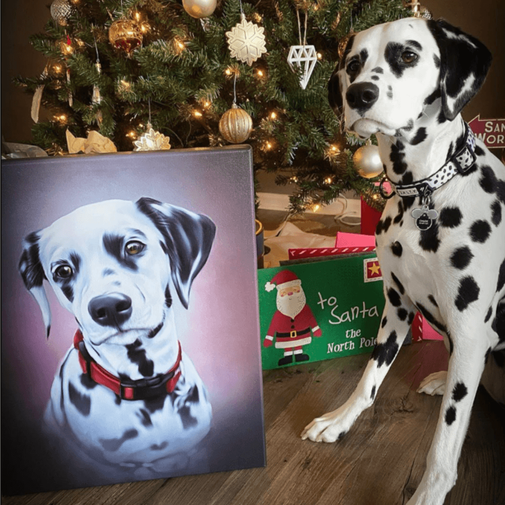 Custom Canvas Pet Art - Portrait - Print Your Paws