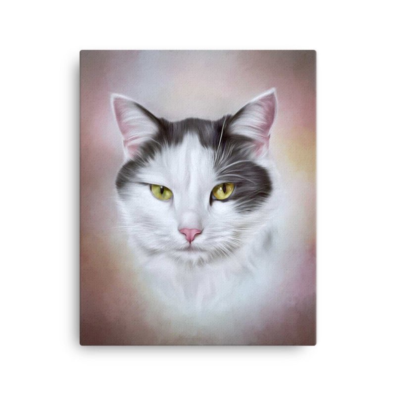 Custom Canvas Pet Art - Portrait - Print Your Paws