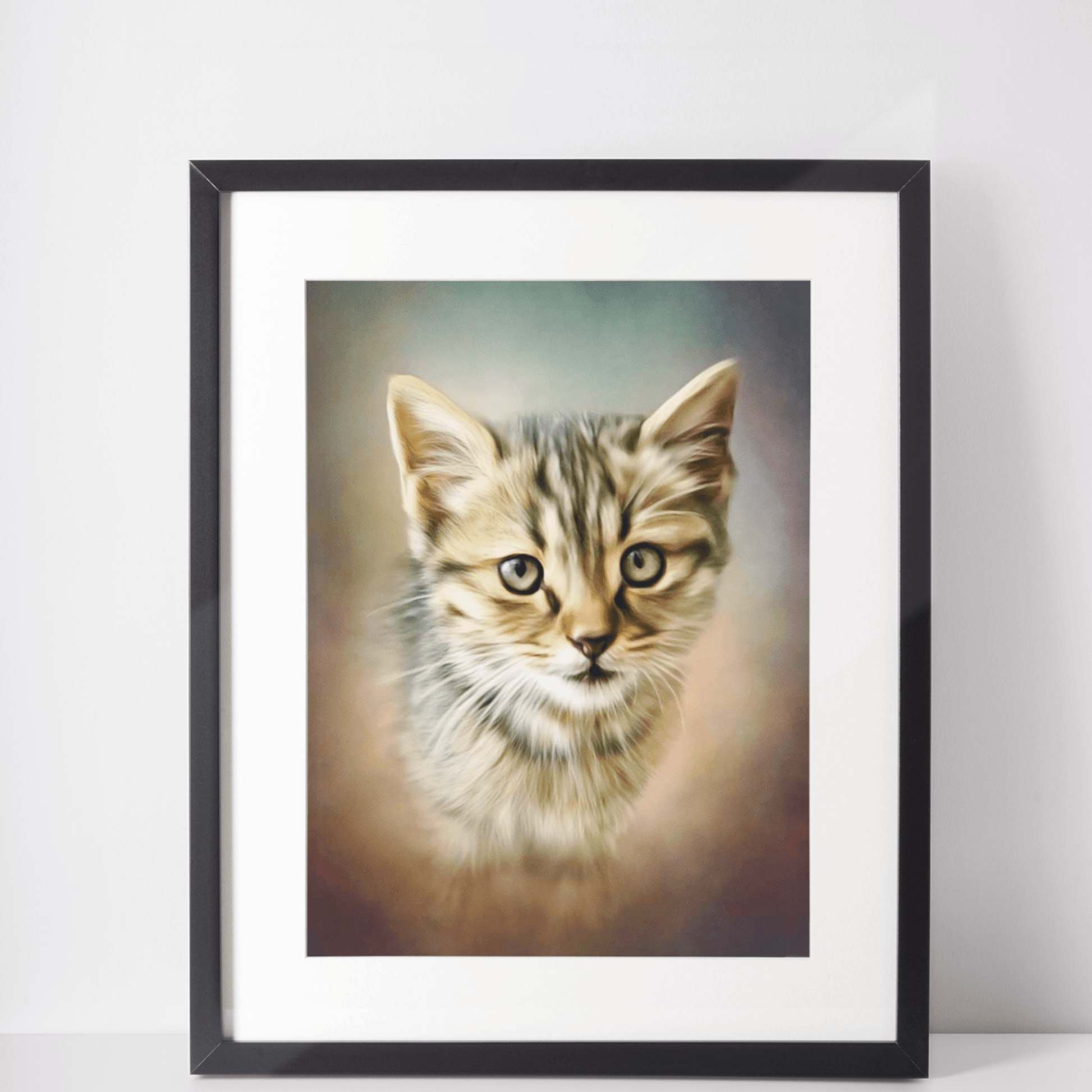 Custom Canvas Pet Art - Portrait - Print Your Paws