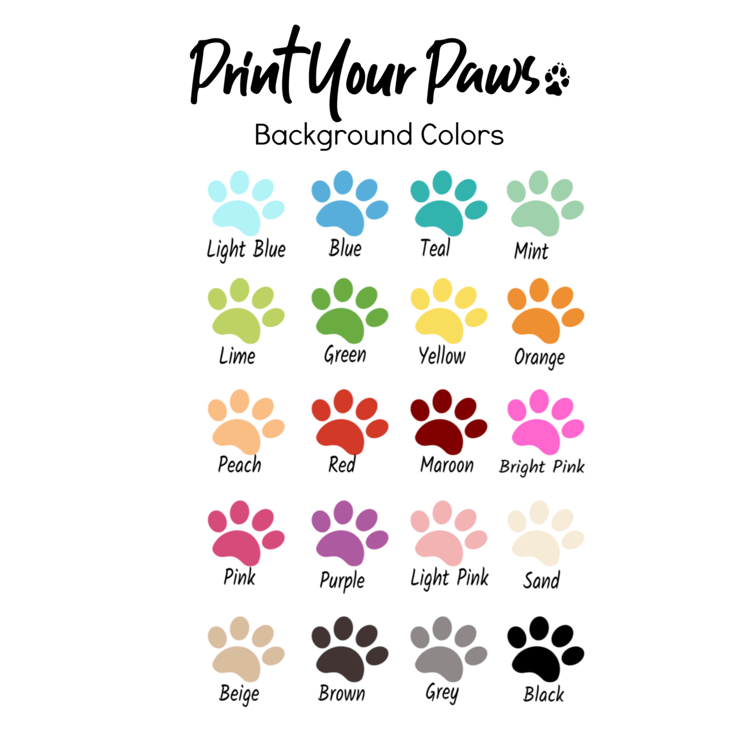 Print Your Paws - Custom iPhone or Samsung Case - Print Your Paws